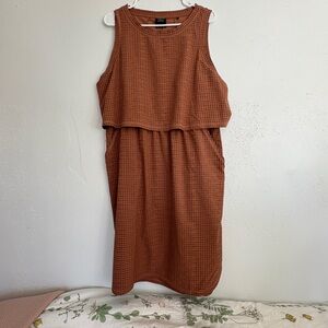 Prana Sleeveless Rust Athletic Dress